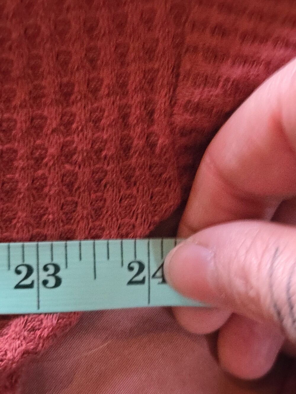 Paper Crane | Waffle Knit Tie-Front Cardigan in Dusty Rose, Size M - Picture 6 of 7